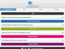 Tablet Screenshot of infos-lentilles-de-contact.com