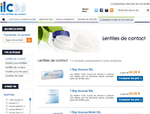Tablet Screenshot of comparateur.infos-lentilles-de-contact.com